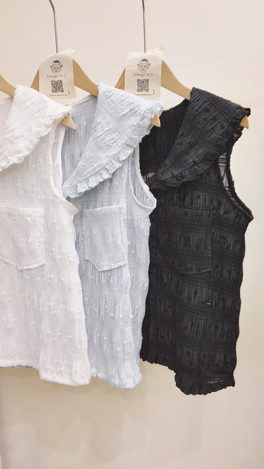 自家製-大反領口袋背心