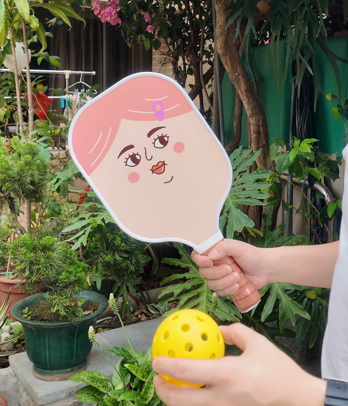 害羞叔叔 × 粉紅女孩 - Pickle Ball 球拍套裝