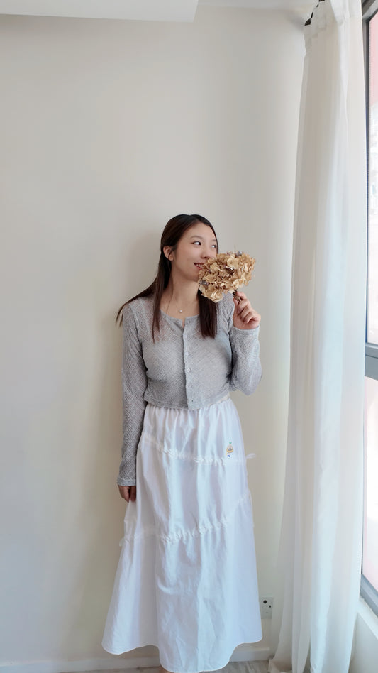 尼龍斜拉繩造型半截裙