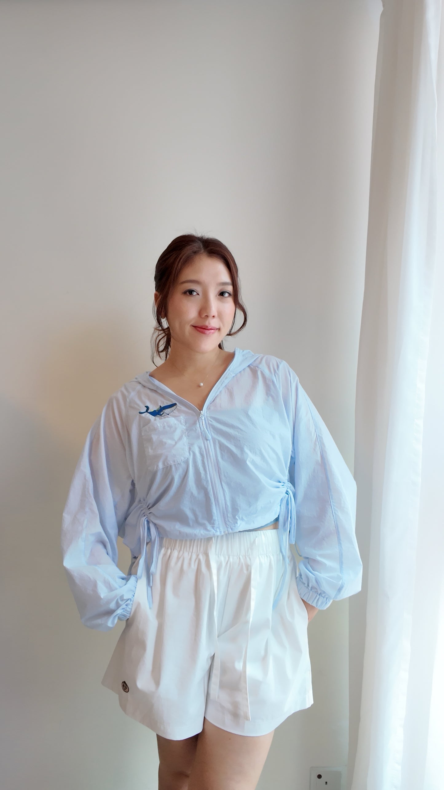 自家製 夏日輕盈防曬連帽抽繩外套