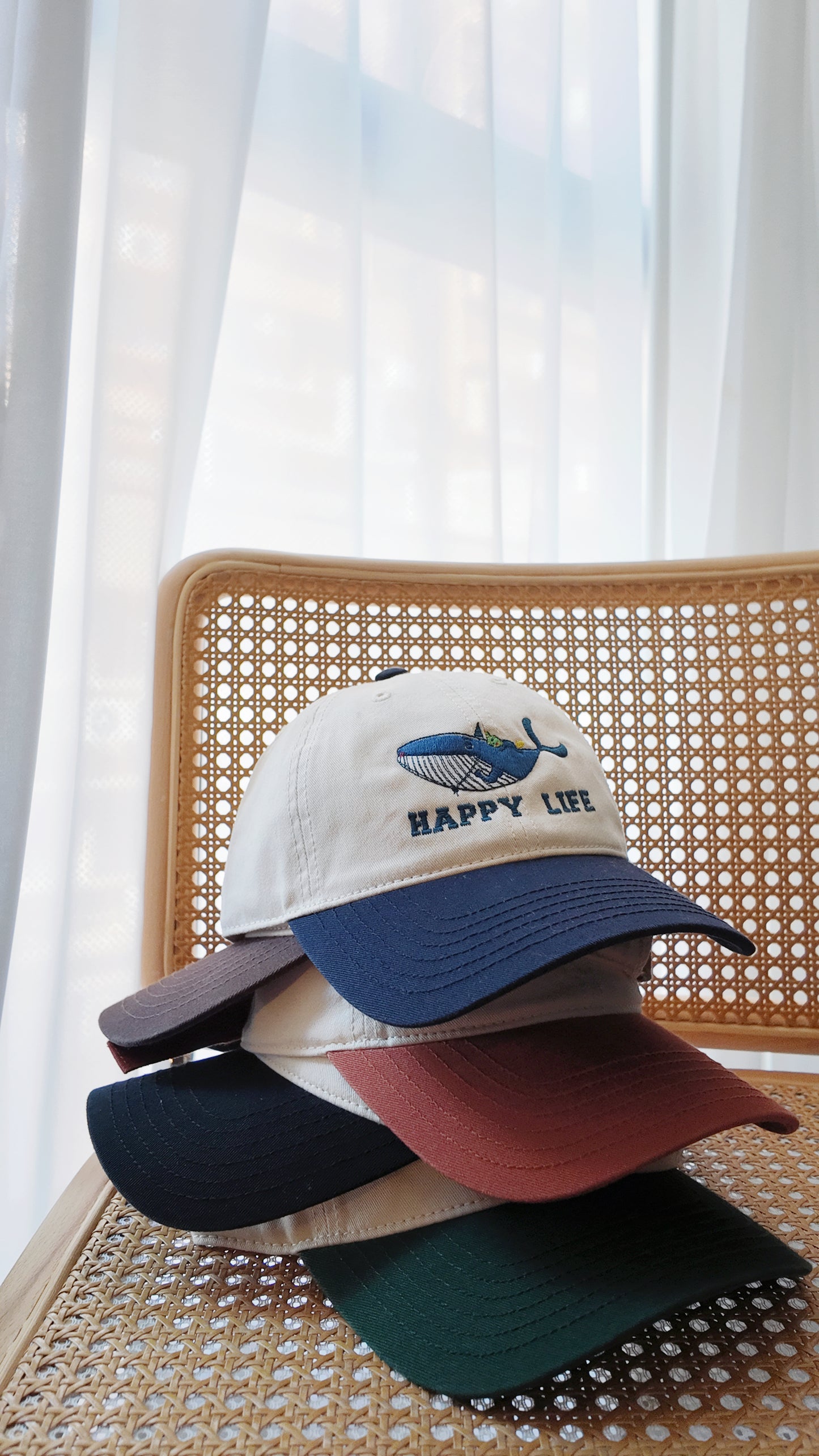 撞色百搭刺繡 Cap帽|自家刺繡圖案