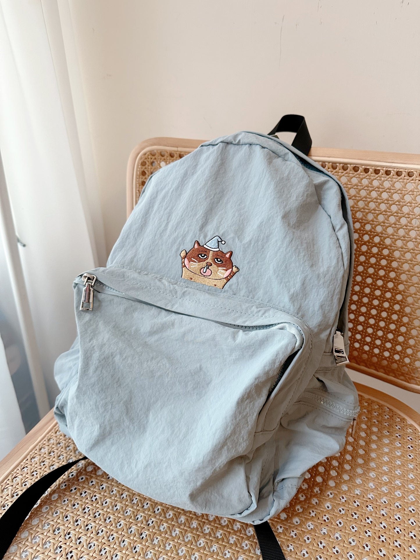簡約輕便刺繡背包|自家刺繡圖案