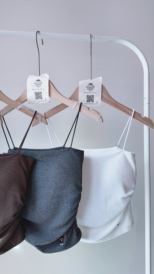 彈性側抓皺內膜毛背心(有胸墊)