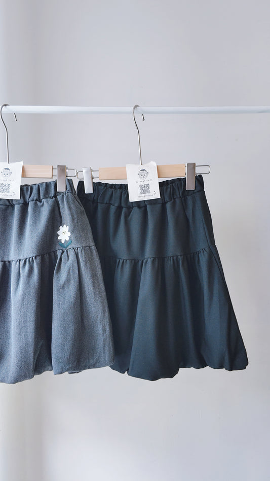 雙層泡泡半截短裙