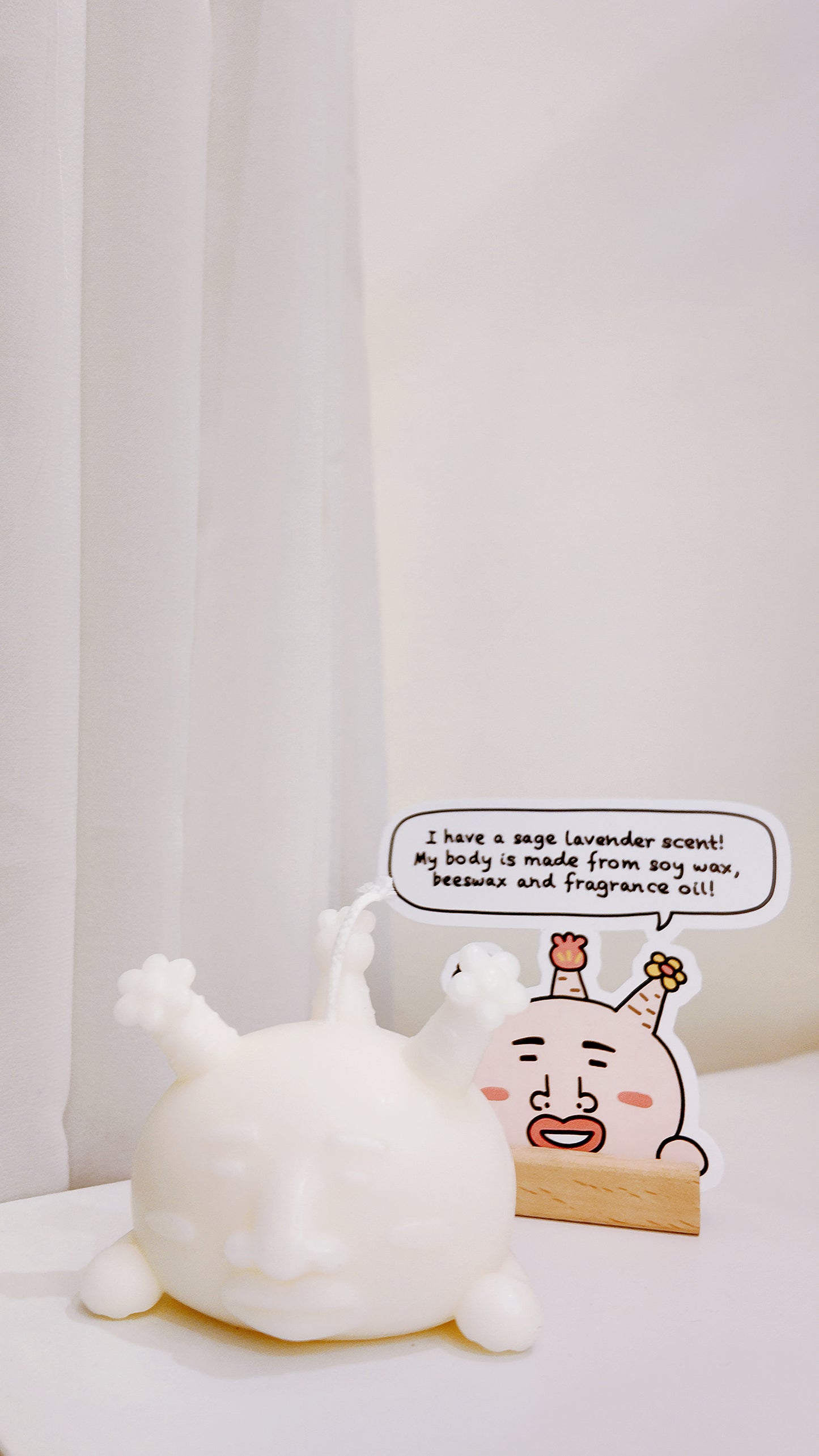 自家設計玩味象牙君香薰蠟燭盲袋