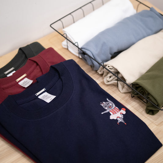 自家圖案刺繡 T-shirt