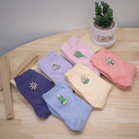 刺繡襪子|自家刺繡圖案