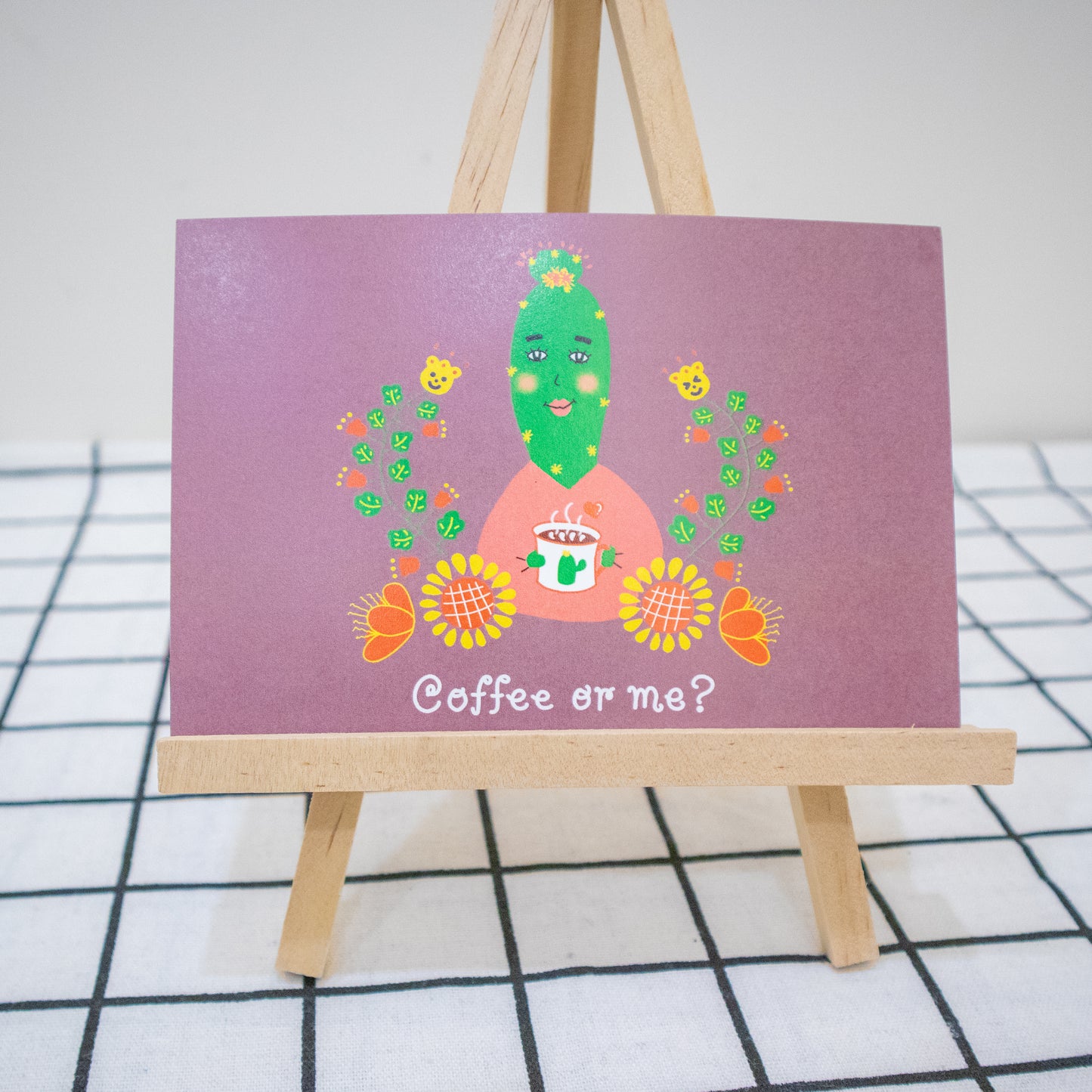 Coffee or me? 明信片