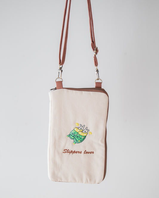 拼色斜揹電話袋