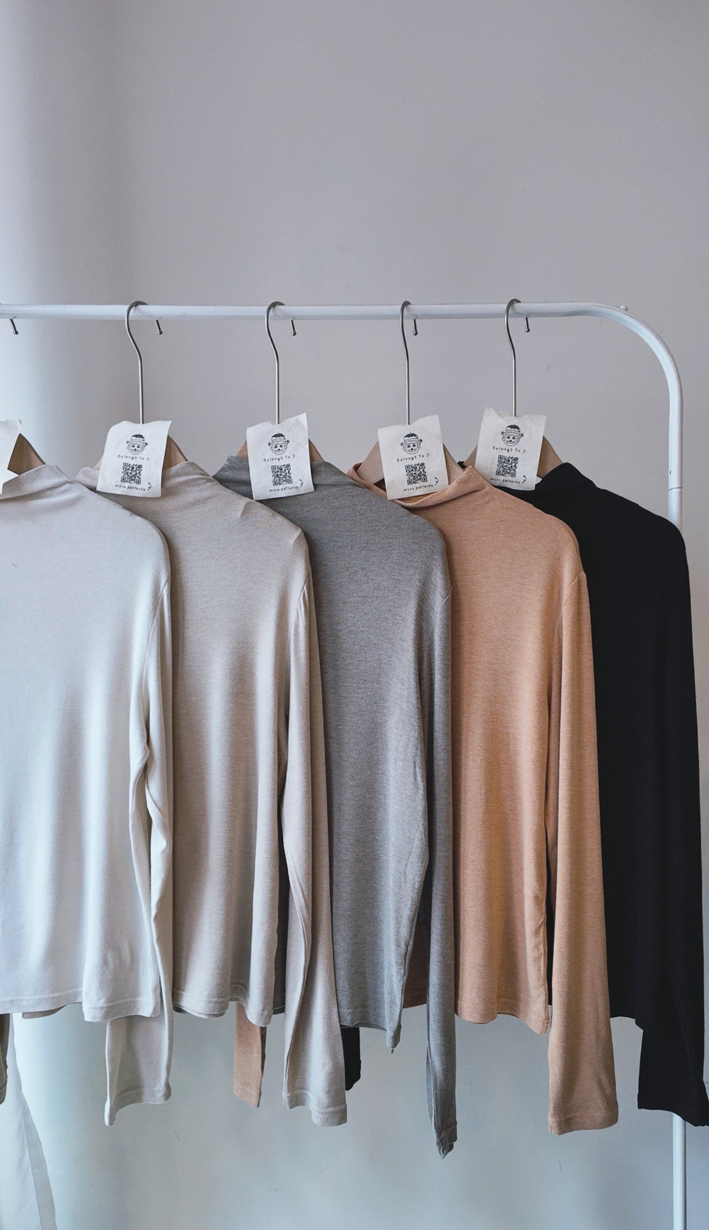 棉花糖小高領上衣