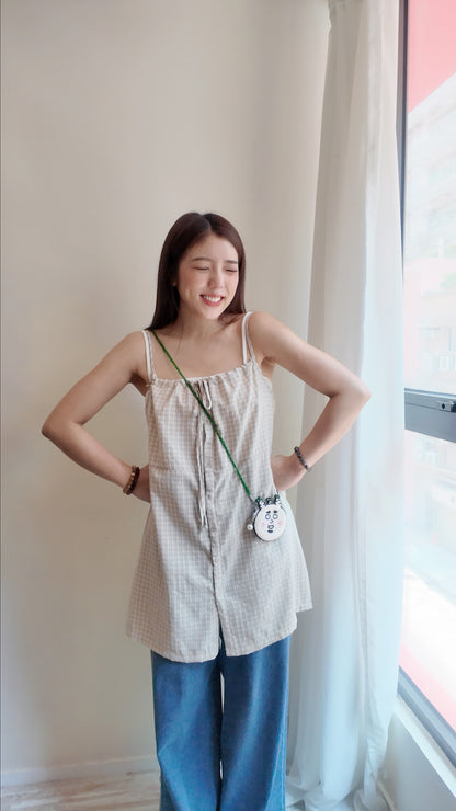 自家設計手穿珠珠象牙君袋