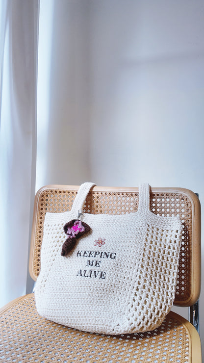 B.T.J. x DIMS 刺繡編織Totebag