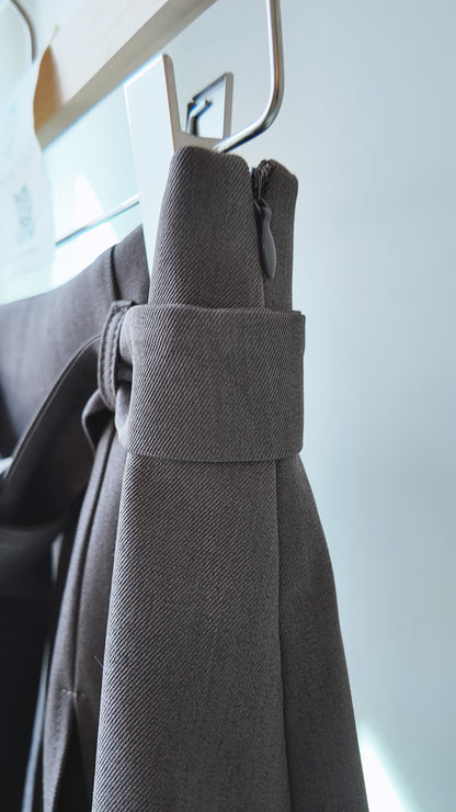 附綁帶真兩件長裙套裝