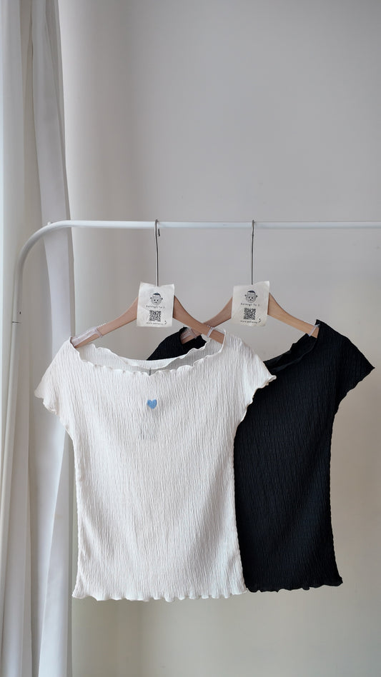 闊領樹紋短袖上衣