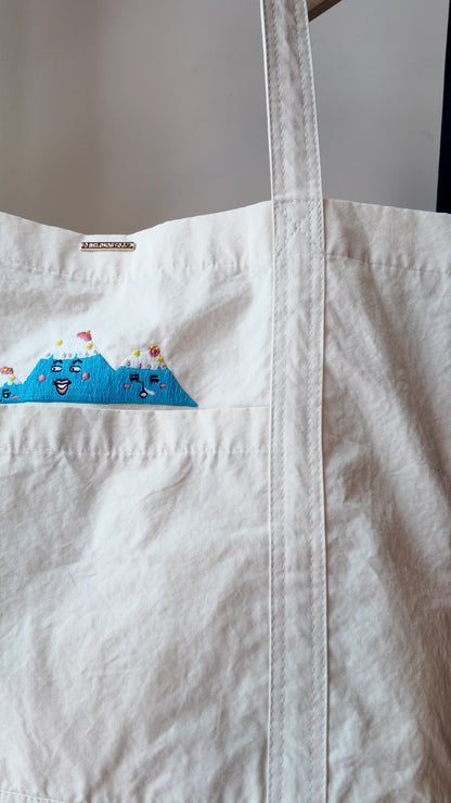 前口袋長肩帶Totebag