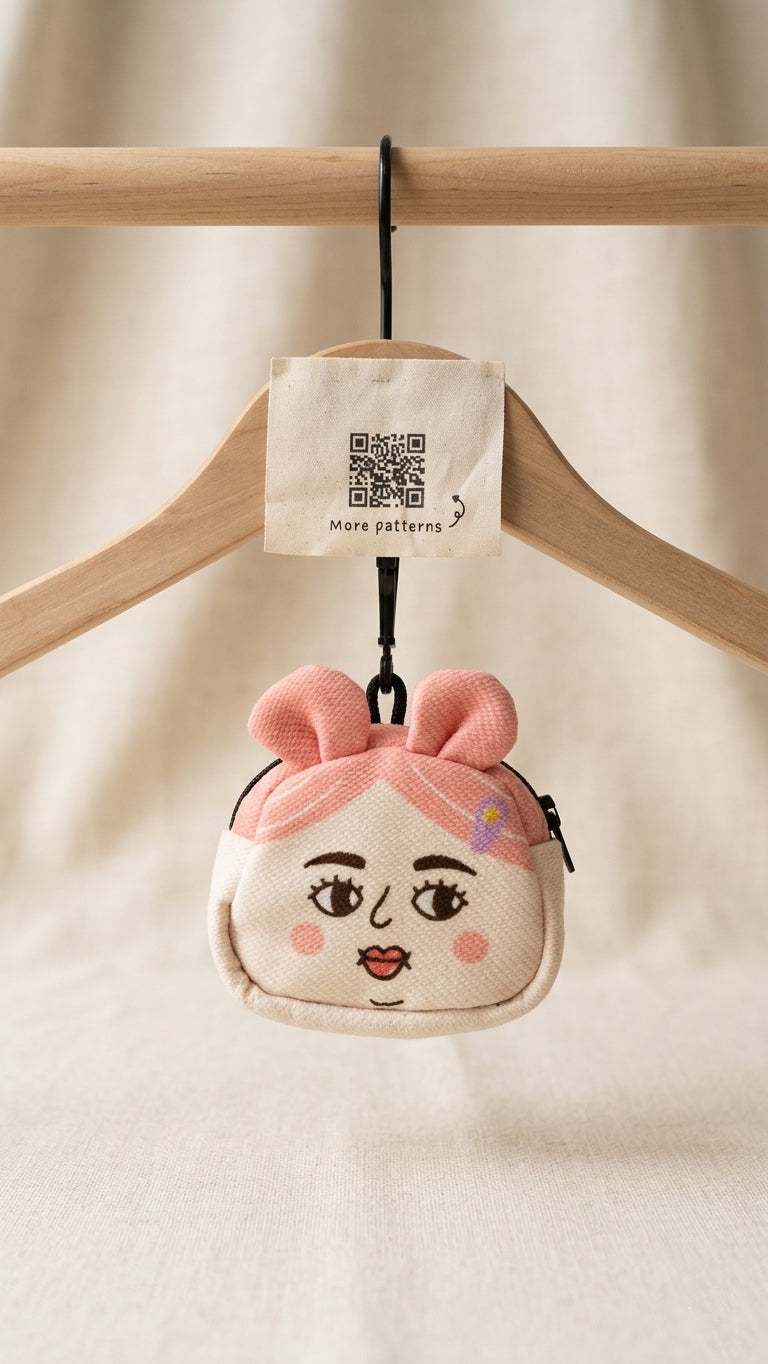 粉紅女孩 AirPods 袋/零錢包