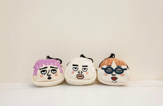 厭世臉 AirPods 袋/零錢包