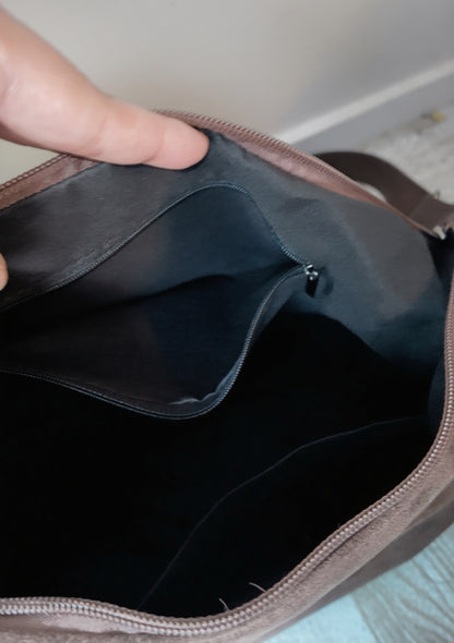 麂皮側揹水餃袋