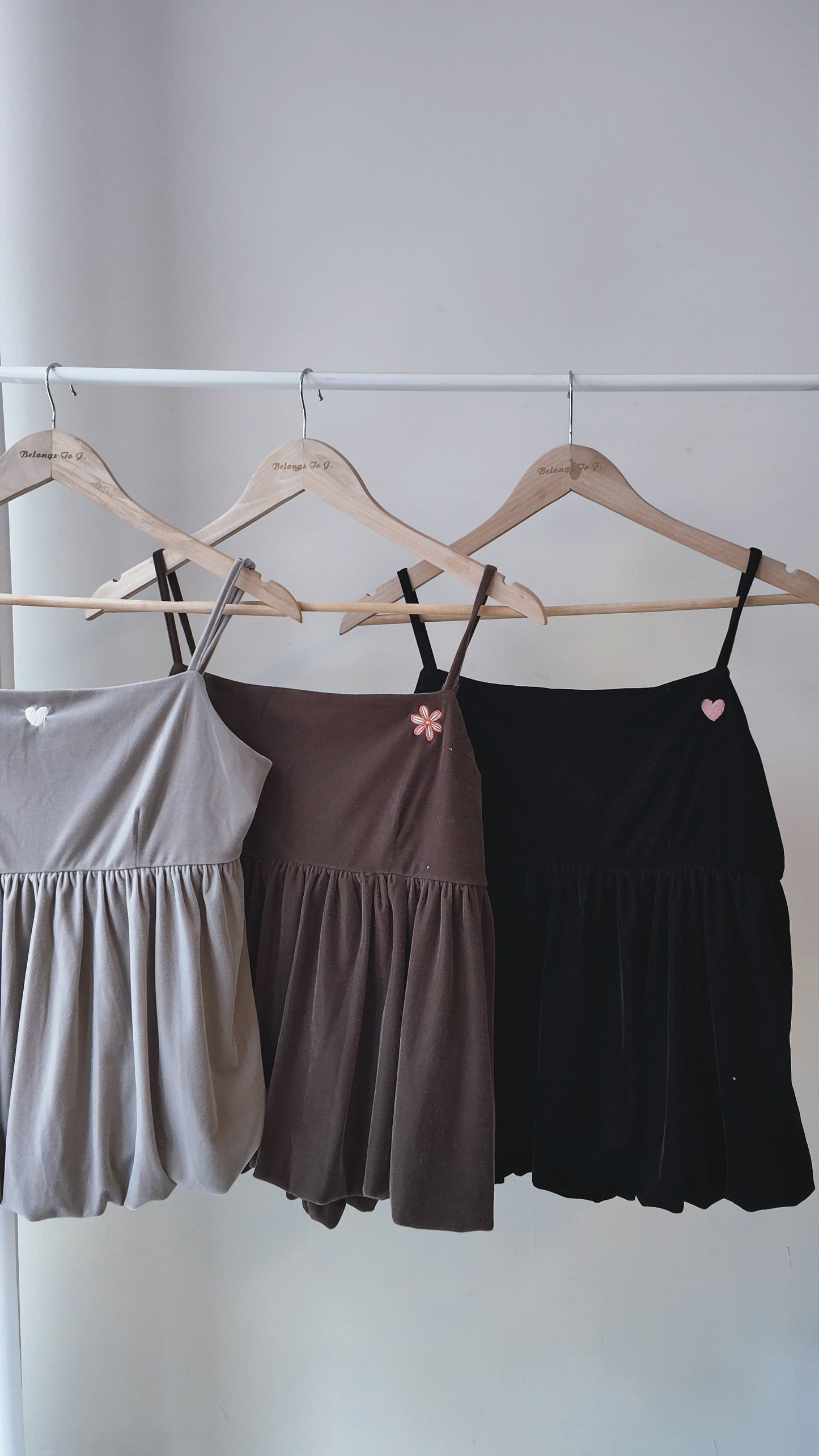 蜜桃絨後綁帶氣球背心