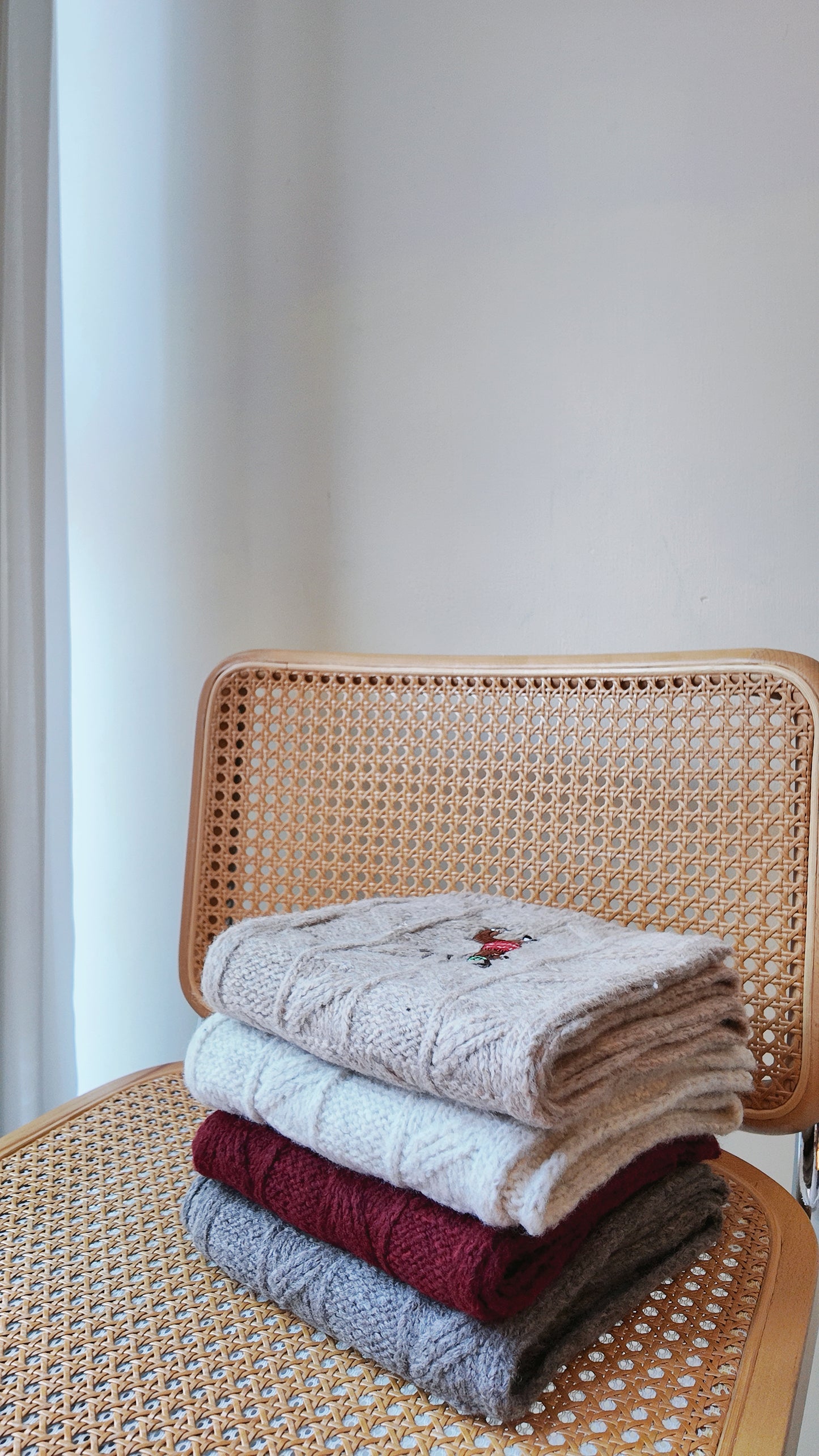 糯軟麻花針織頸巾