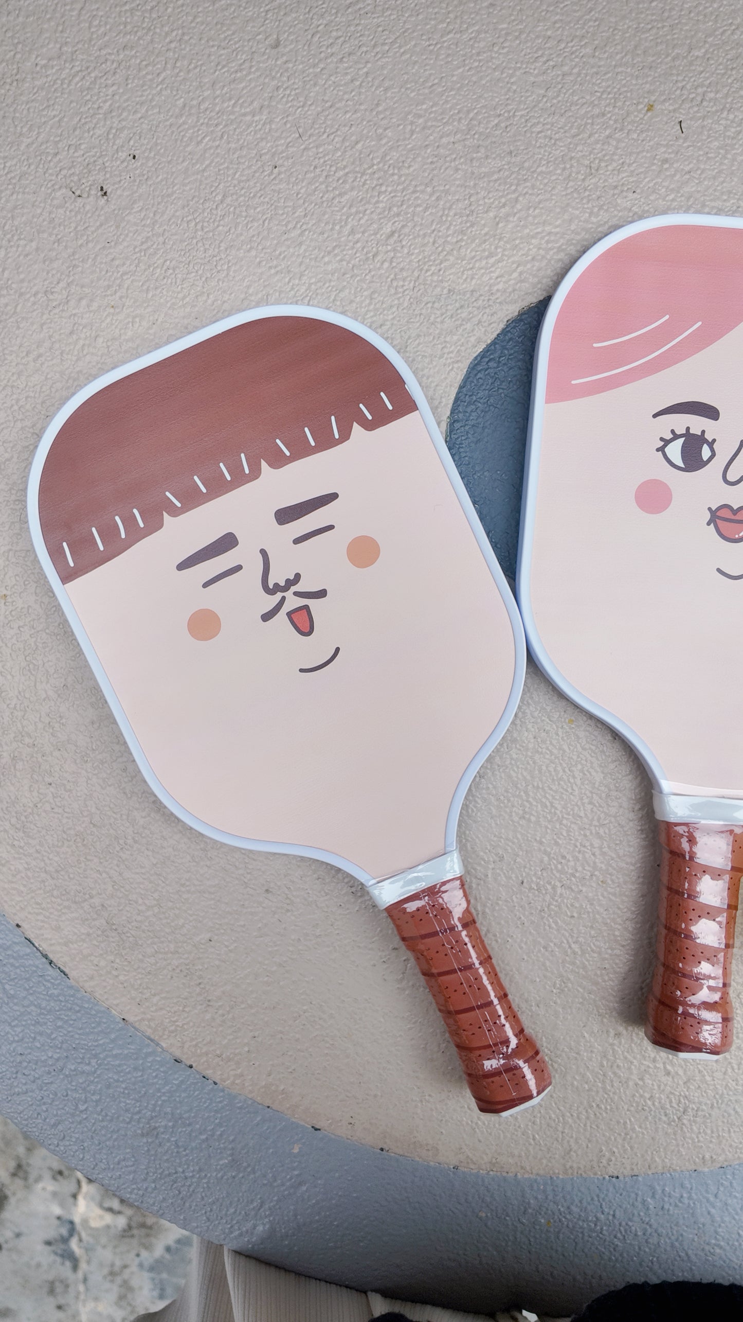 害羞叔叔 × 粉紅女孩 - Pickle Ball 球拍套裝
