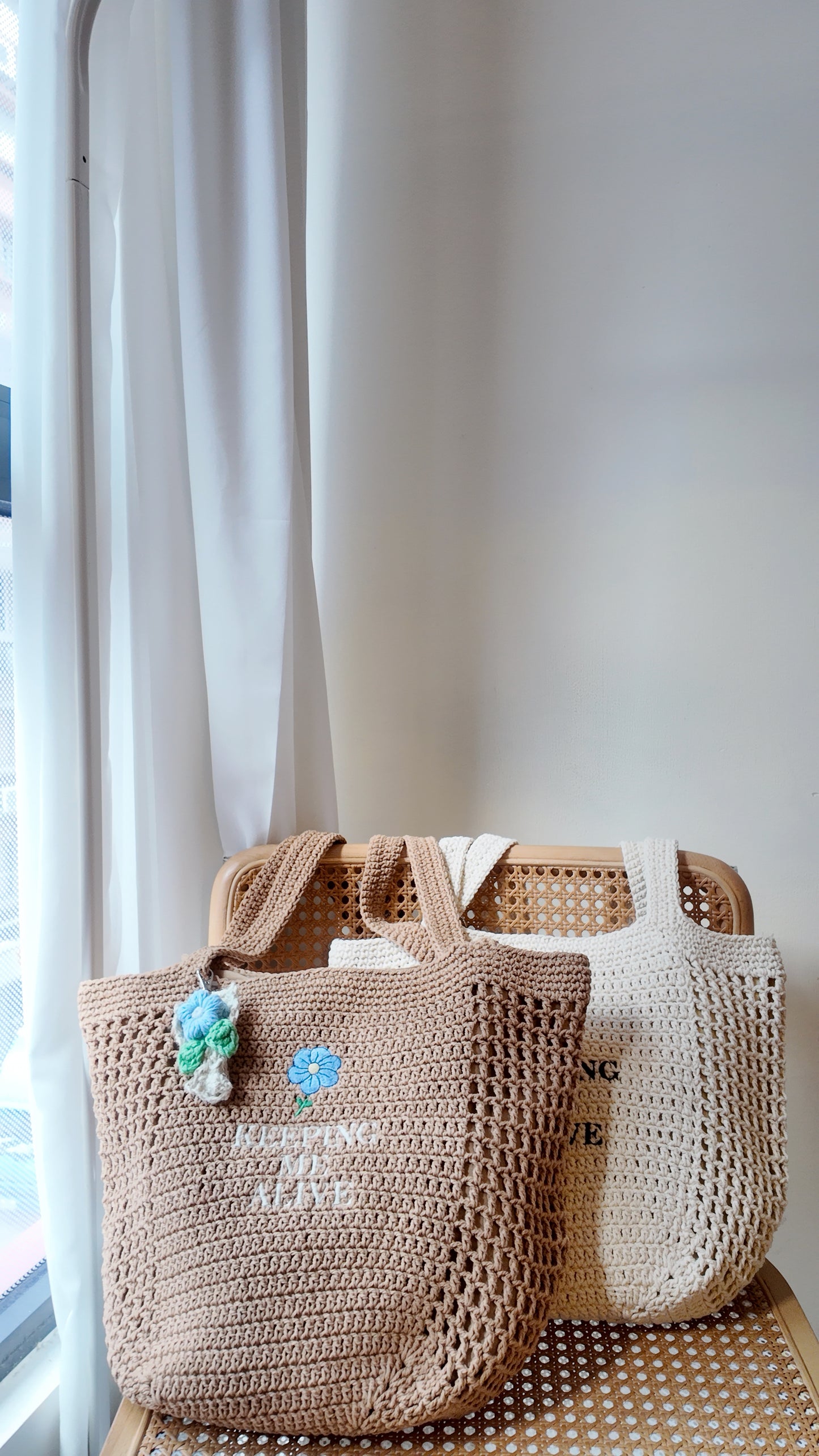 B.T.J. x DIMS 刺繡編織Totebag