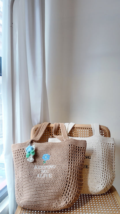 B.T.J. x DIMS 刺繡編織Totebag