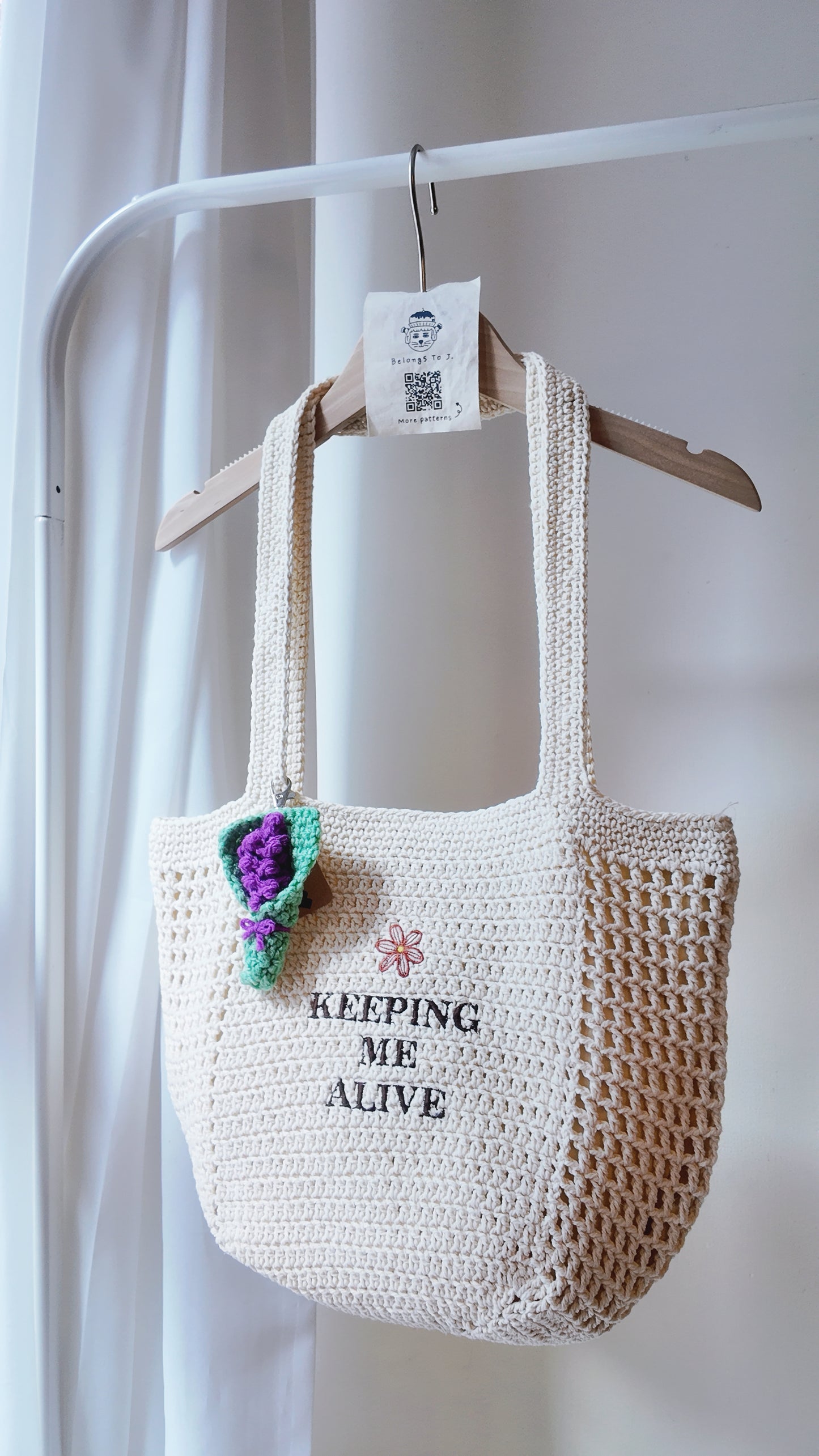 B.T.J. x DIMS 刺繡編織Totebag
