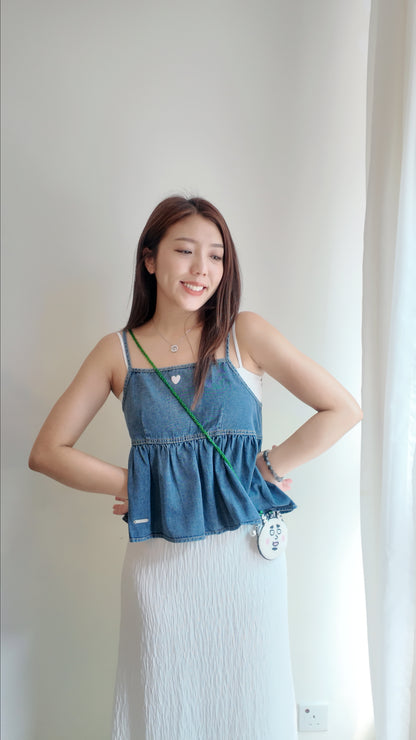 吊帶娃娃牛仔背心