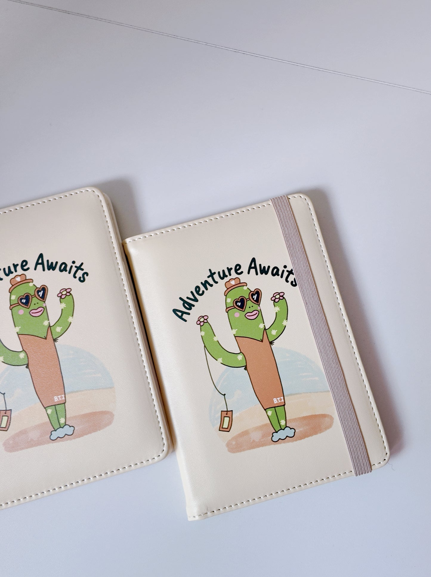 自家設計 仙人掌旅行護照套