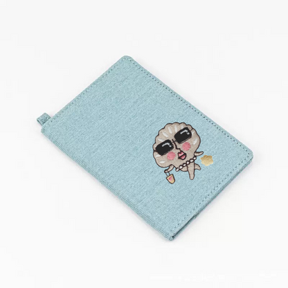 自家設計刺繡熨貼護照套