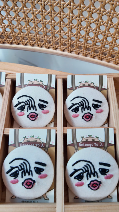 自家製「差鼻系列」刺繡圓章