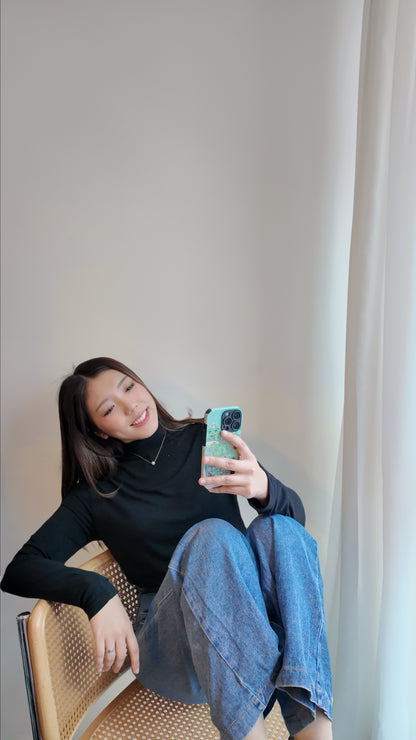 棉花糖小高領上衣