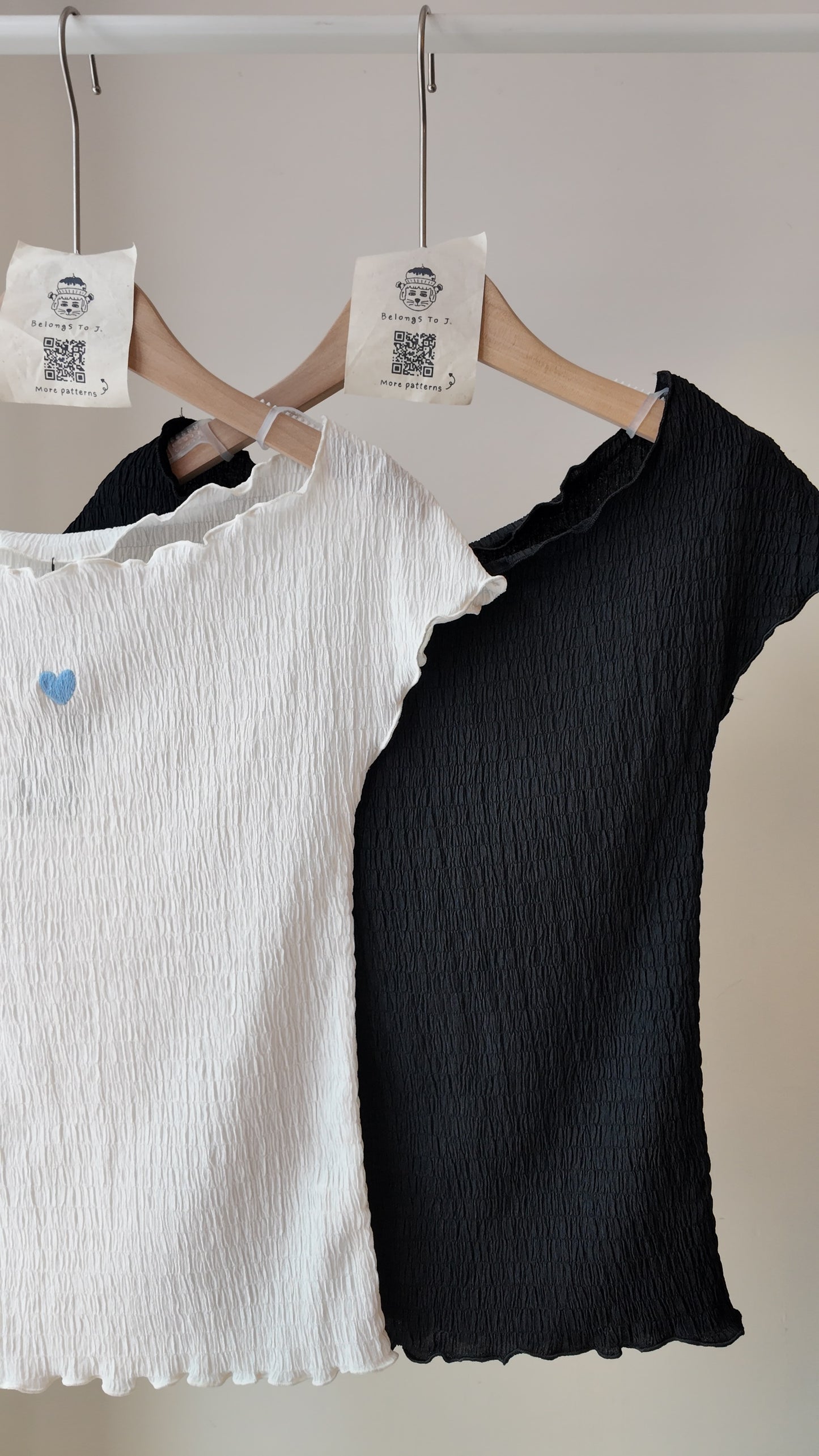 闊領樹紋短袖上衣