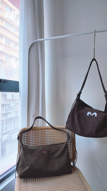 麂皮側揹水餃袋