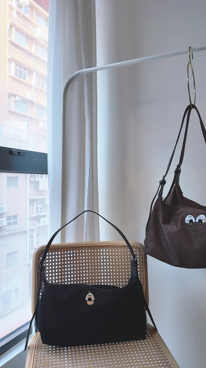 麂皮側揹水餃袋