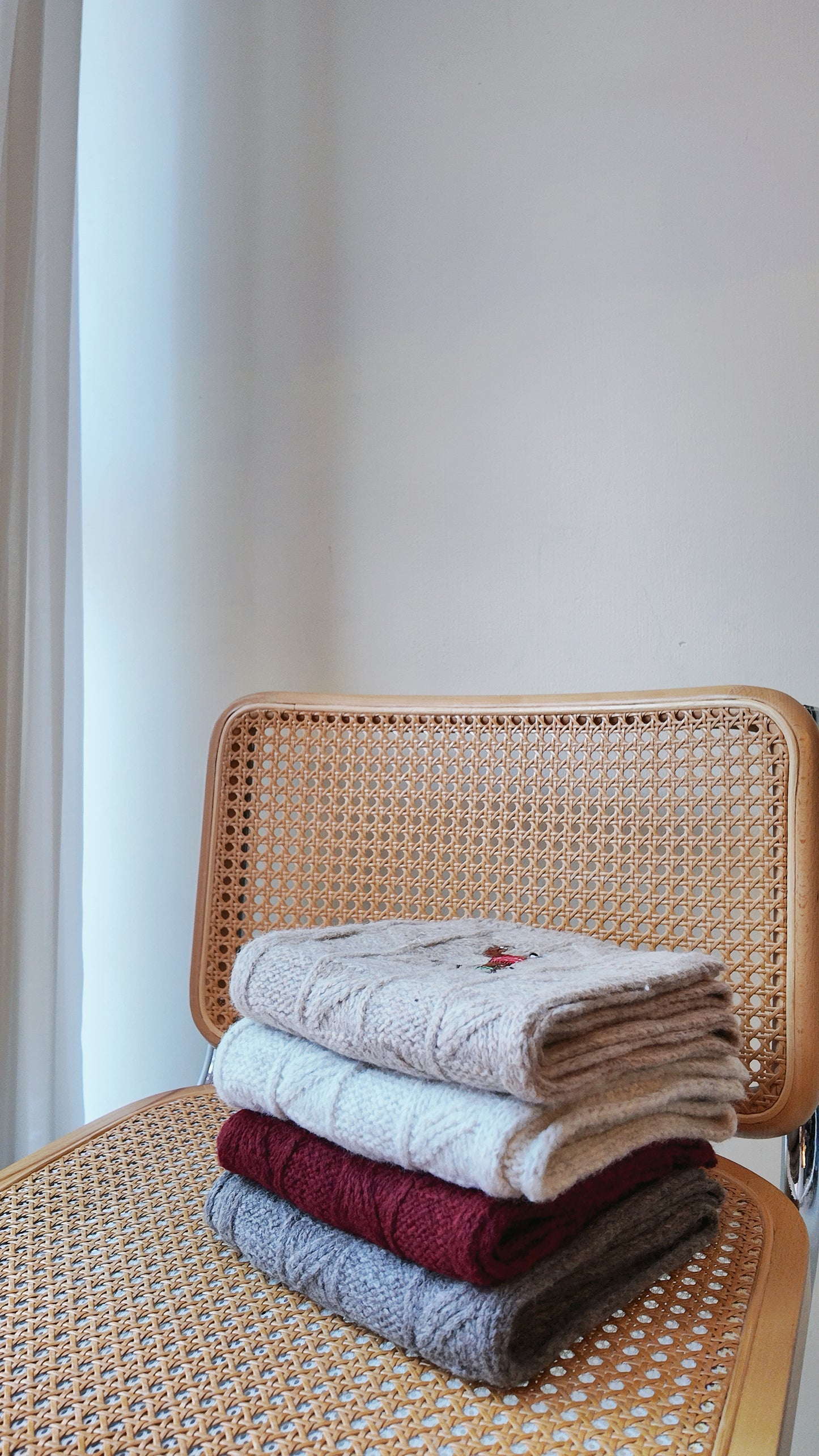 糯軟麻花針織頸巾