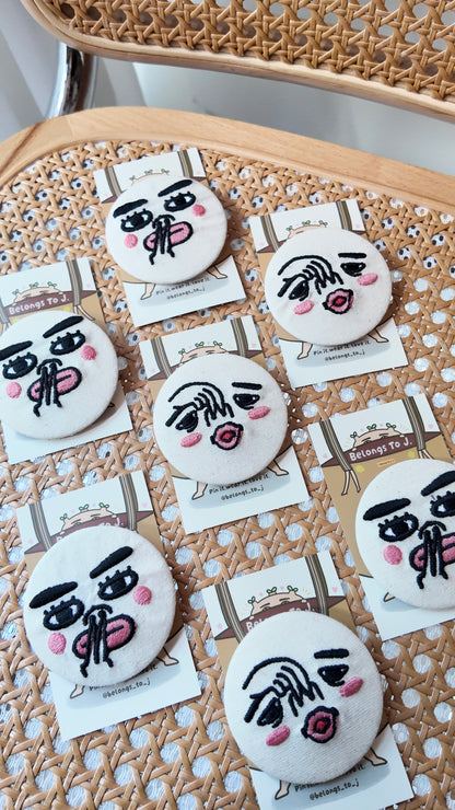 自家製「差鼻系列」刺繡圓章