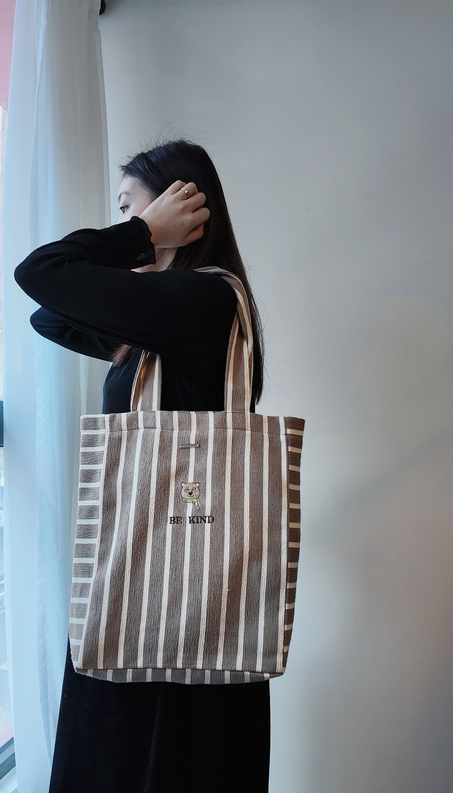 拼布條紋 Totebag