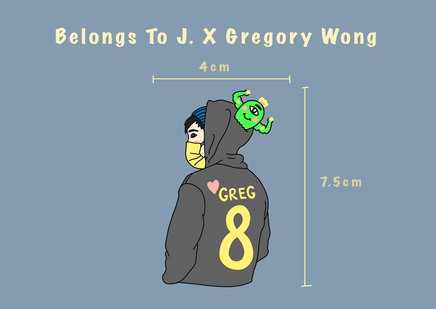 《Belongs To J. X Gregory Wong 》聯乘原創刺繡扣針