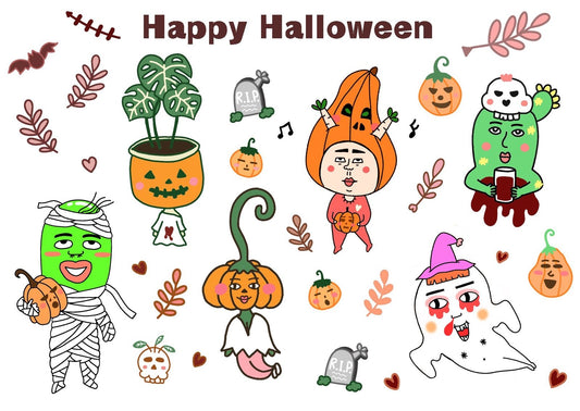 B.T.J Halloween 水印紋身貼紙